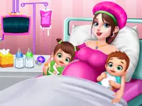 Pregnant Mom & Twin Baby Game Screen Shot 1
