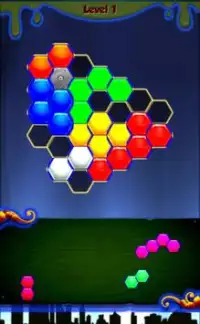 Neon Hexagon Block Puzzle Screen Shot 2