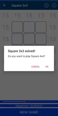 Magic Square 7x7 (tablet 9x9) Screen Shot 2