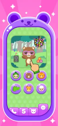 아기 전화 - 2-5세 어린이용 게임 Screen Shot 3