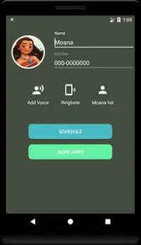 Call from Moana (Fake Call) Screen Shot 1