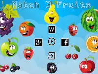 Match 3 Fruits Puzzle Game Screen Shot 0