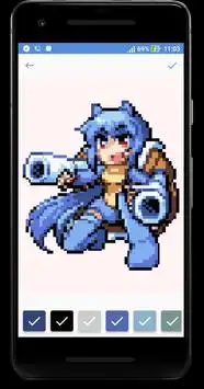 Anime & Manga Color by Number - Cute Pixel Art Screen Shot 3