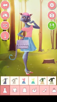 Hayvanlar Moda - Kızı Oyunları Screen Shot 0
