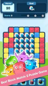 Stone Block Blast Puzzle - FREE - School day Screen Shot 1