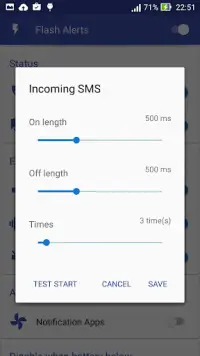 Flash Alerts on Call and SMS & Screen Shot 2