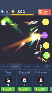 Idle Rocket - Evolusi Pesawat Pertempuran Angkasa Screen Shot 0