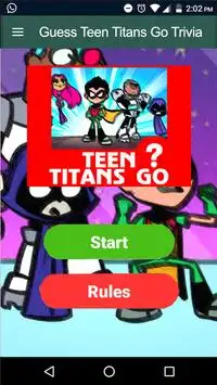 Guess Teen Titans Go Trivia Quiz Screen Shot 0