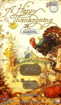 Mahjong: Happy Thanksgiving Screen Shot 0