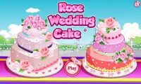 Rose Wedding Cake Game Screen Shot 1
