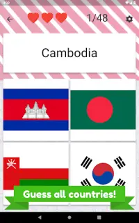 Asia and Middle East countries - flags quiz Screen Shot 10