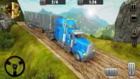 Off-Road USA Trucker Muddy Driving: Ciężki ładunek Screen Shot 10