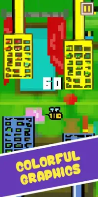 Flappy Bee Go Screen Shot 2