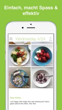 Food Diary See How You Eat App Screen Shot 1