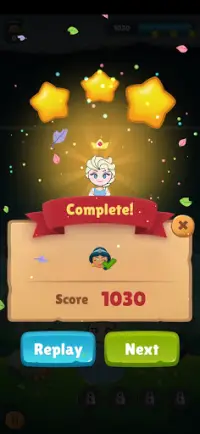 Princess Pop Snow Bubble Shooter Queen Game Screen Shot 6