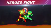 Héroe stickman lucha batalla Screen Shot 1