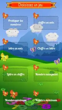 Jeux éducatifs: apprendre les chiffres Screen Shot 0