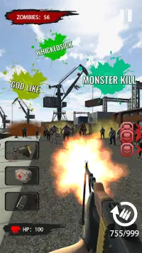 Shooting Zombie Survival: Free 3D FPS Shooter Screen Shot 2