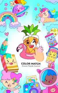 Color Match – Kawaii Puzzle Games Screen Shot 14