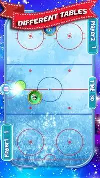 hockey de aire con pingüinos Screen Shot 6