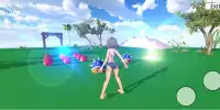 Beach Paradise Survival: Anime Girl Battle 3D Screen Shot 0