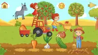 Весёлая ферма: развивающие пазлы для детей малышей Screen Shot 5