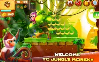 Jungle Monkey Run Adventure Game Forest Run Screen Shot 0