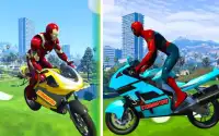 Superheroes GT Bike Stunts: Top Speed Racing Games Screen Shot 3