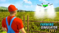Real Farm Sim 21: Tractor Farming Simulator Game Screen Shot 1