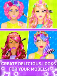 Candy Makeover Games for Girls. Hair and makeup Screen Shot 1