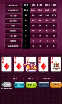 Super Deluxe Video Poker Screen Shot 5