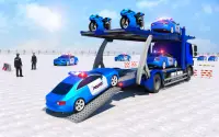 Police Car Transporter Truck Police Transport Game Screen Shot 0