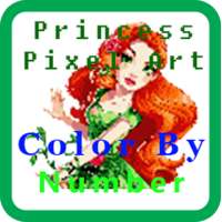 Princess Pixel Art - Color By Number