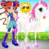 Little Pony & Equestrian girl