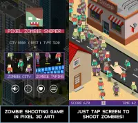 Pixel Zombie Sniper: Mini Game Screen Shot 0