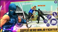 Superhero Ninja Battle: spider power rescue fight Screen Shot 0