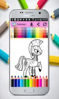 Coloring little Pony Princess Screen Shot 3