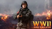 WW2 Guns Simulator- World War Shooting Games 2021 Screen Shot 0