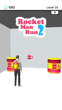 Rocket Man Run 2 Screen Shot 0