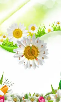 Sunflower Clock Live Wallpaper Screen Shot 4