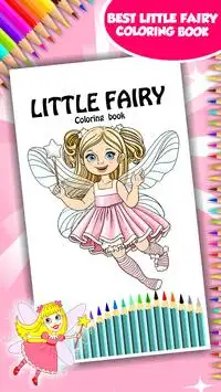 Little Fairy Coloring Book Screen Shot 0