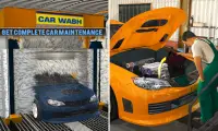 Rửa xe trạm xăng trò chơi đậu xe: Cửa hàng sơn xe Screen Shot 0