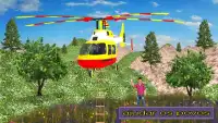 Novo Resgate helicóptero Sim Screen Shot 0