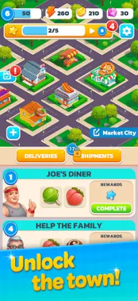 Merge Market: Food Town Screen Shot 2