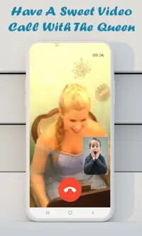 fake video call princess ice Screen Shot 1