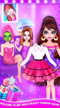 bff गुड़िया: सौंदर्य प्रतियोगिता फैशन सैलून बदलाव Screen Shot 14