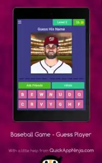 Baseball Games - Guess The Baseball Player Screen Shot 6