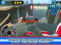 Police Boat Parking : 3D Race Screen Shot 8