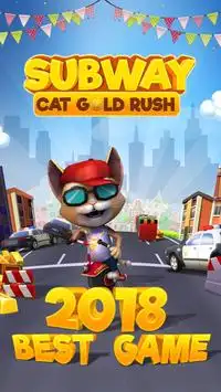 Subway Cat Gold Rush Screen Shot 0