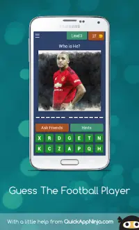 Guest The Footballers Players Quiz Screen Shot 3
